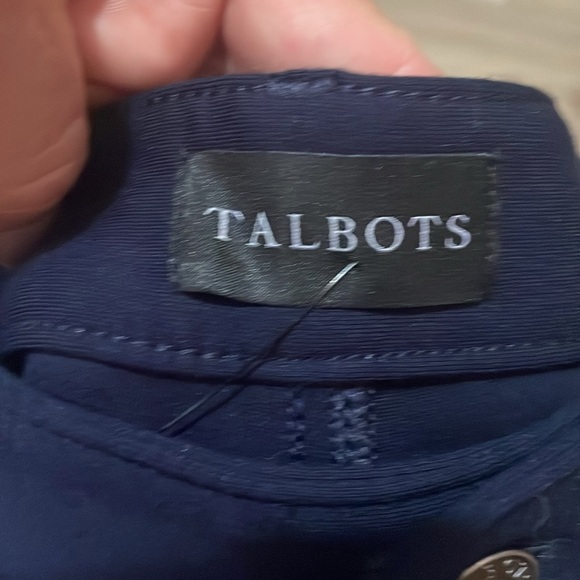 Talbots Soho 5-pocket leggings navy Size 12 P NEW Ankle High rise Ponte Stretch - Picture 5 of 16